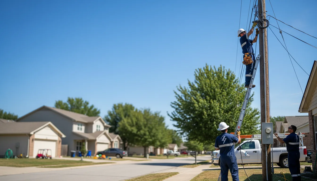 Residential electrician providing installation services in Richmond, KS